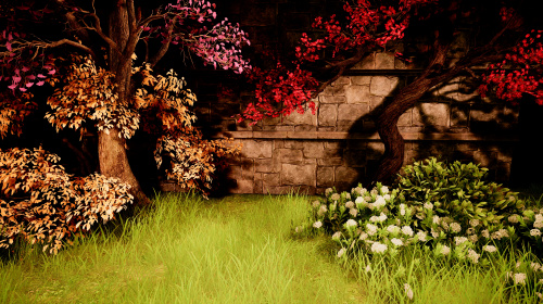 Stone and Tree Photo Wall