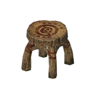 Mushstump Round Wooden Chair