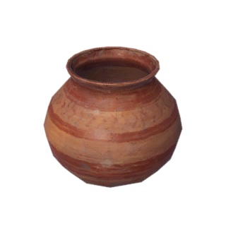 Volcanic Clay Flowerpot