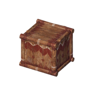 Painted Wooden Crate
